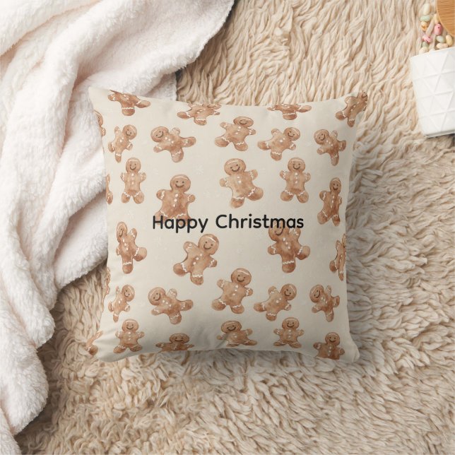 Coussin Happy Christmas Gingerbread Cookies (Couverture)