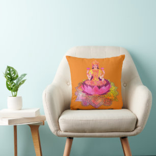 Coussin Happy Diwali - Deepalavi Lakshmi Goddess 4