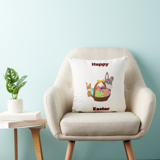 Coussin Happy Easter (Chaise)