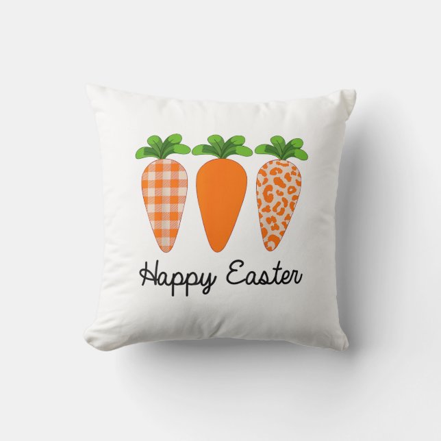 Coussin Happy Easter Carrot Cute Easter T-Shirt (Recto)