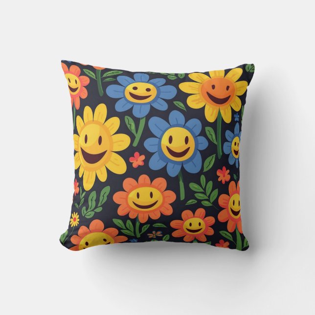 Coussin Happy Flowers (Recto)