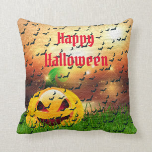 Coussin Happy Halloween Éffrayant