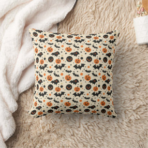 Coussin Happy Halloween Éffrayant Cute & Festive Halloween