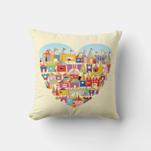 Coussin Happy Heart Village
