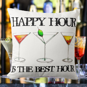 Coussin Happy Hour est la meilleure heure de cocktails de