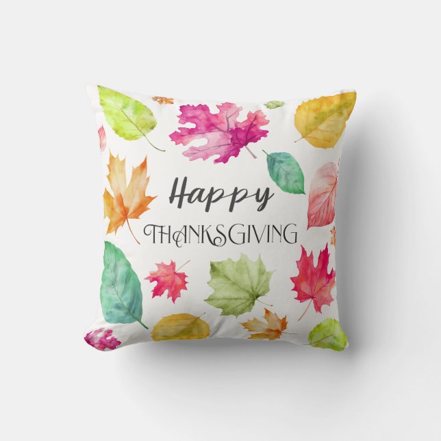 Coussin Happy Thanksgiving (Recto)