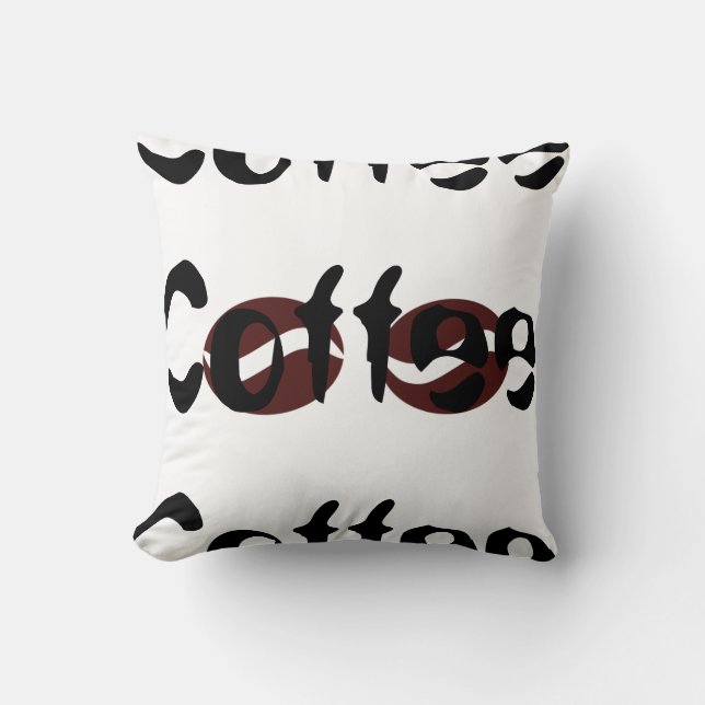 Coussin Haricots de café funky Gros Mots Cushion Jeu d'ore (Recto)