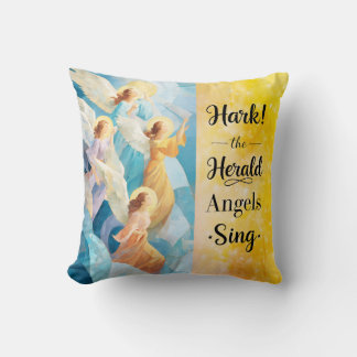 Coussin Hark! The Herald Angels Sing Throw Pillow
