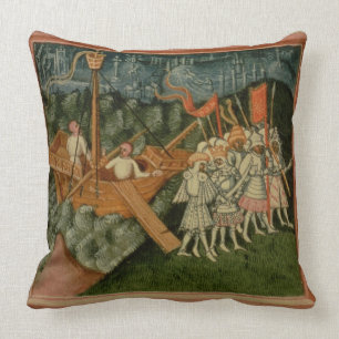 Coussin Harl 2278 f.98v l'arrivée du Roi Sweyn et Dani