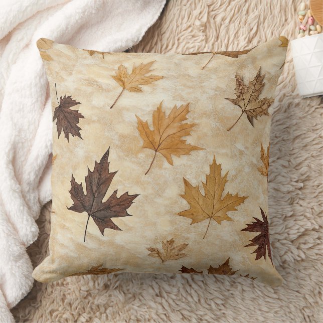 Coussin Harmonie Botanique Intemporelle – Feuille aux Neut (Couverture)