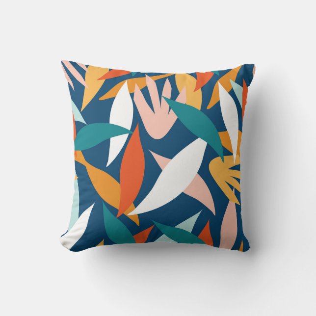 Coussin Harmonie de la feuille vive (Recto)