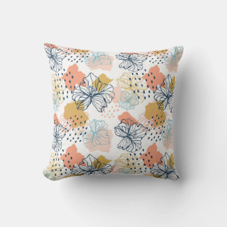 Coussin Harmonie florale Abstraite