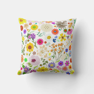 Coussin Harmonie florale printanière