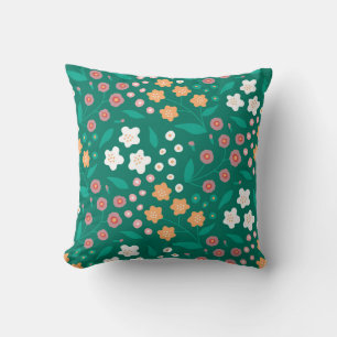 Coussin Harmonie florale verdoyante