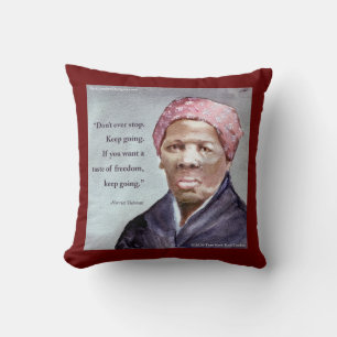Coussin Harriet Tubman & Citation