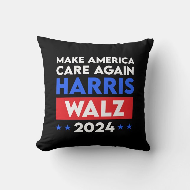 Coussin Harris Walz 2024 Rendre l'Amérique à nouveau conce (Recto)