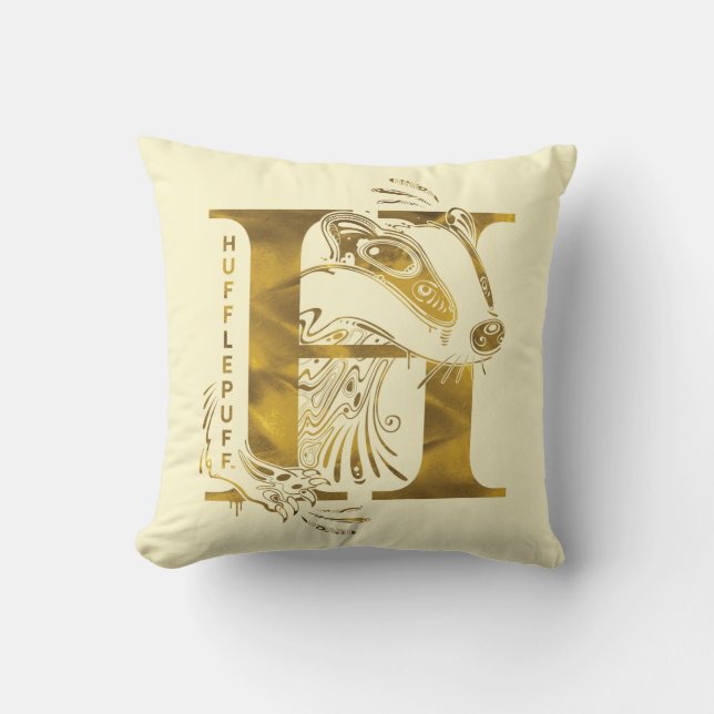 Coussin Harry Potter | Aguamenti HUFFLEPUFF™ Graphic (Recto)