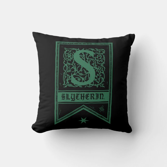 Coussin Harry Potter | Bannière du monogramme de Serpentar (Recto)