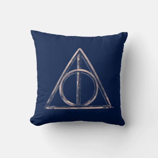 Coussin Harry Potter | Deathly Hallows Watercolor (Recto)