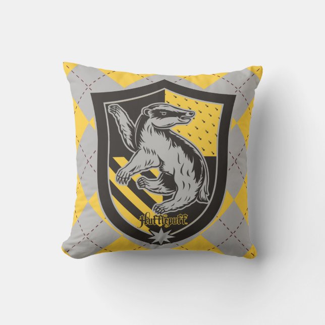 Coussin Harry Potter | Fierté de la maison Poufsouffle (Recto)