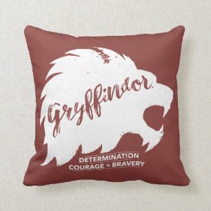 Coussin Harry Potter   GRYFFINDOR™ Typographie de silhouet
