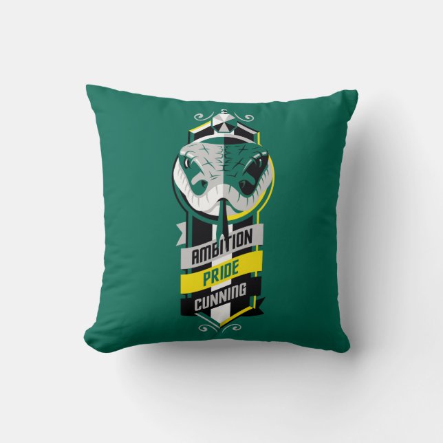 Coussin Harry Potter | SLYTHERIN™ House Traits Sigil (Recto)