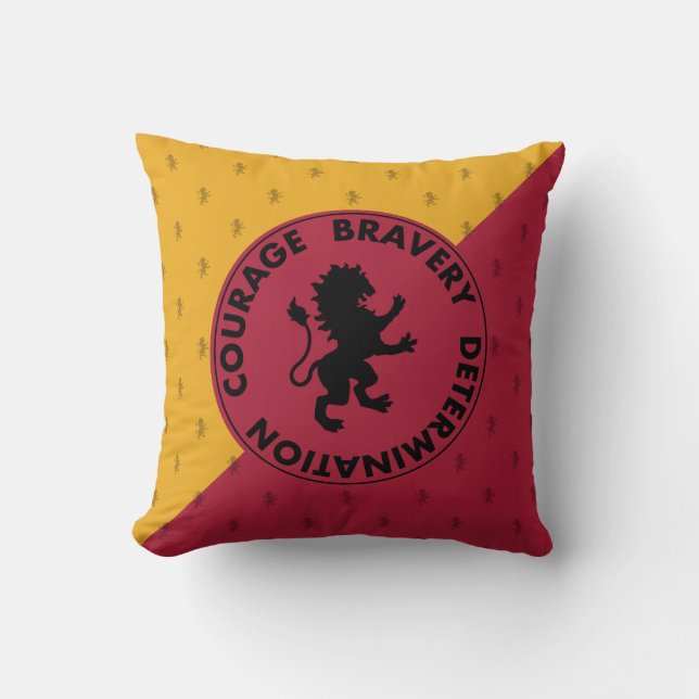 Coussin Harry Potter | Traits de la maison GRYFFINDOR™ Gra (Recto)