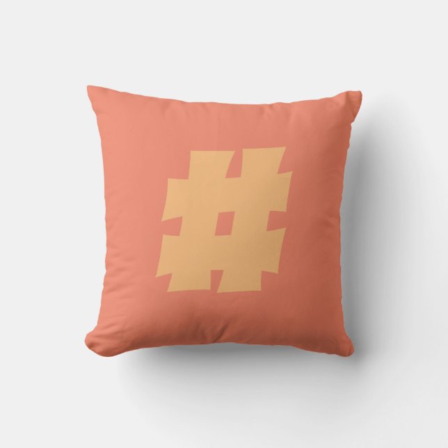 Coussin Hashtag Jeu d'oreiller (Recto)