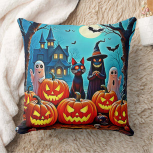 Coussin Haunted Halloween conception de nuit
