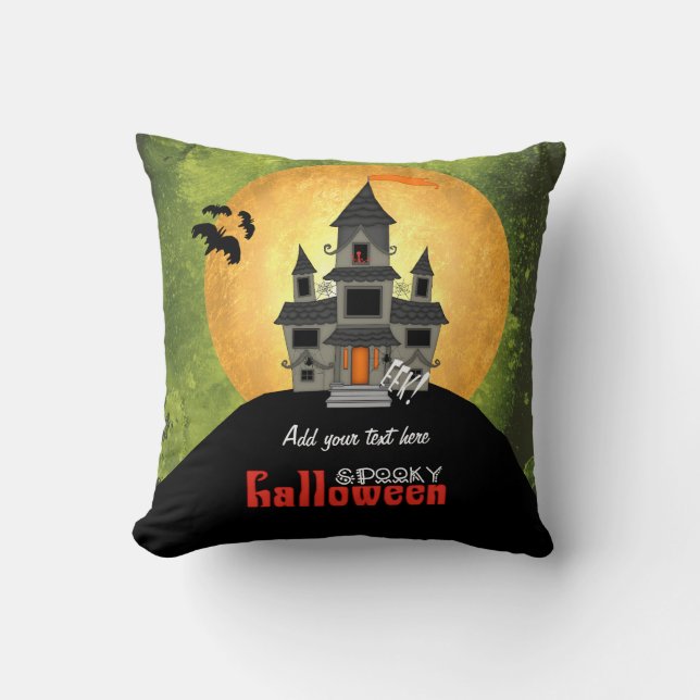 Coussin Haunted House Halloween (Recto)
