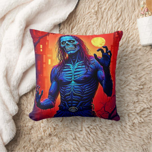 Coussin Haunting Zombie Demon Dans Le Design De La Ville