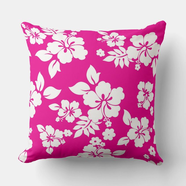 Coussin Hawaïen rose (Recto)