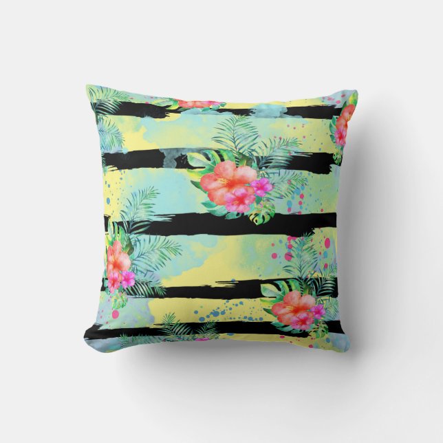 Coussin hawaïen tropical (Recto)