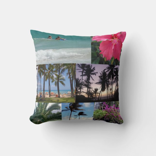 Coussin Hawaii paradisiaque (Recto)