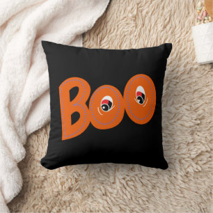 Coussin Hé Boo Est-ce que je t'ai trop fait peur Typograph