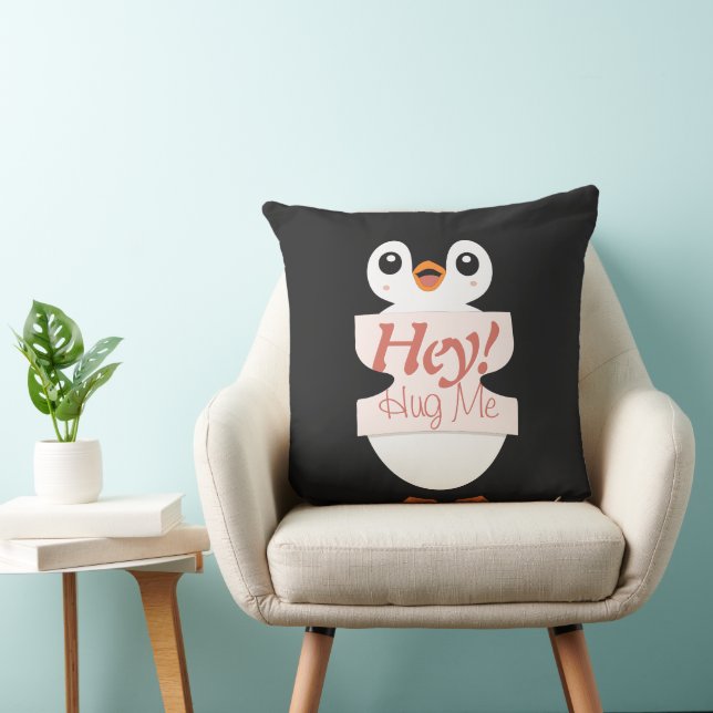 Coussin Hé ! Fais-moi un câlin - personnalisation de costu (Chaise)