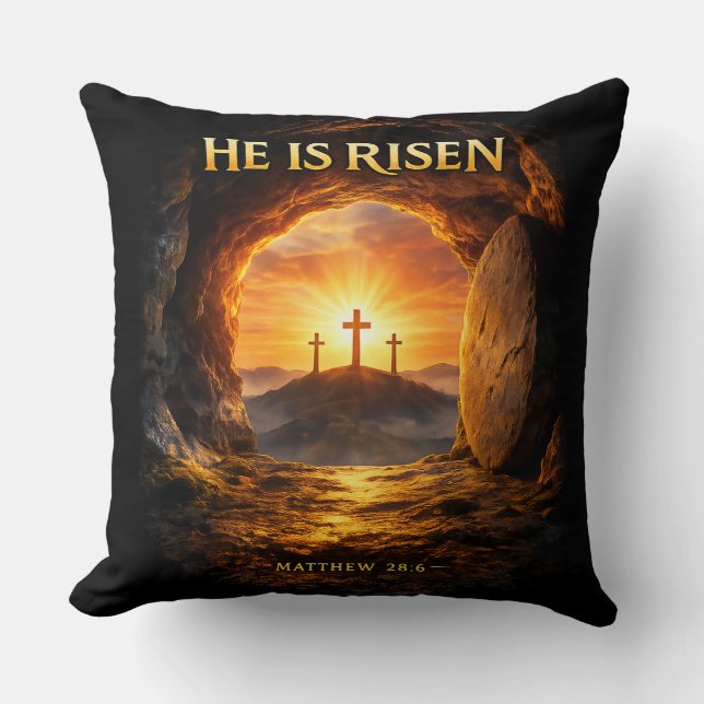 Coussin He is Risen (Recto)