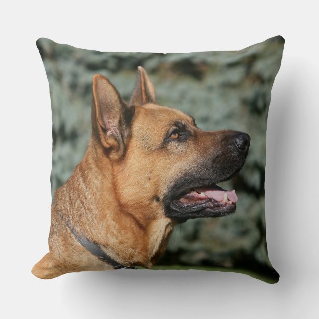 Coussin Headshot 1 de berger allemand (Recto)