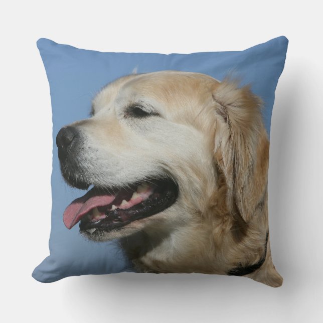 Coussin Headshot 4 de golden retriever (Recto)