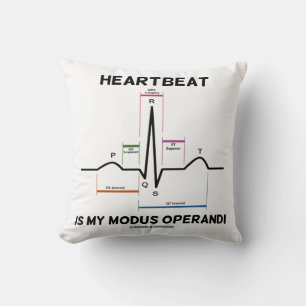Coussin Hearbeat Est Mon Modus Operandi Electrocardiogramm