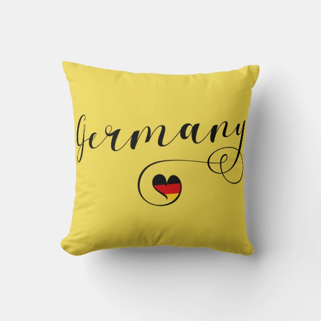 Coussin Heart Allemagne Coussin, allemand (Recto)