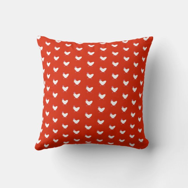 Coussin Heart of Checkens (Verso)