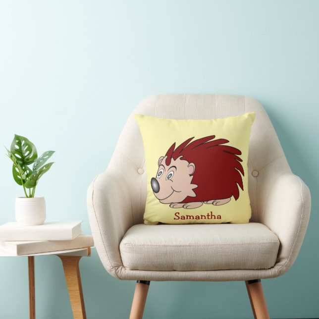 Coussin Hedgehog Design Personalised (Chaise)