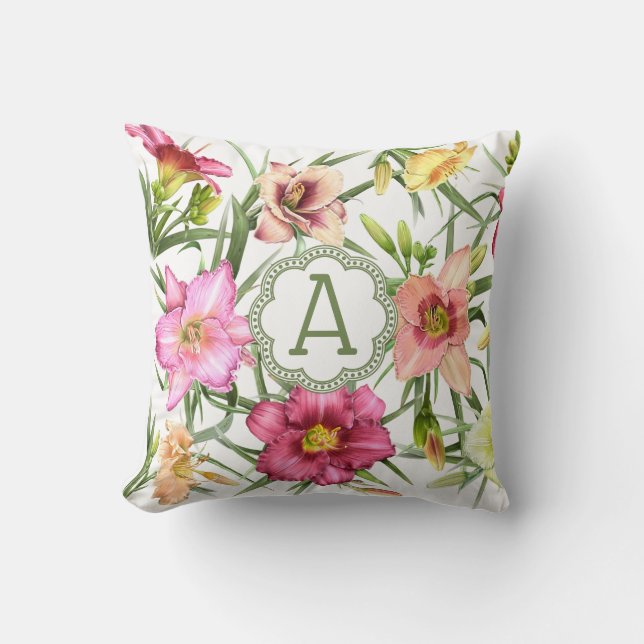 Coussin Hémérocalles Personnalisées (Recto)
