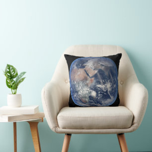 Coussin Hémisphère Est Sur La Planète Terre.
