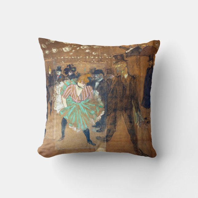 Coussin Henri de Toulouse-Lautrec - Danse à la Rouge (Recto)