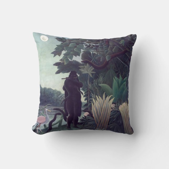 Coussin Henri Rousseau - La Charmeuse de serpents (Recto)