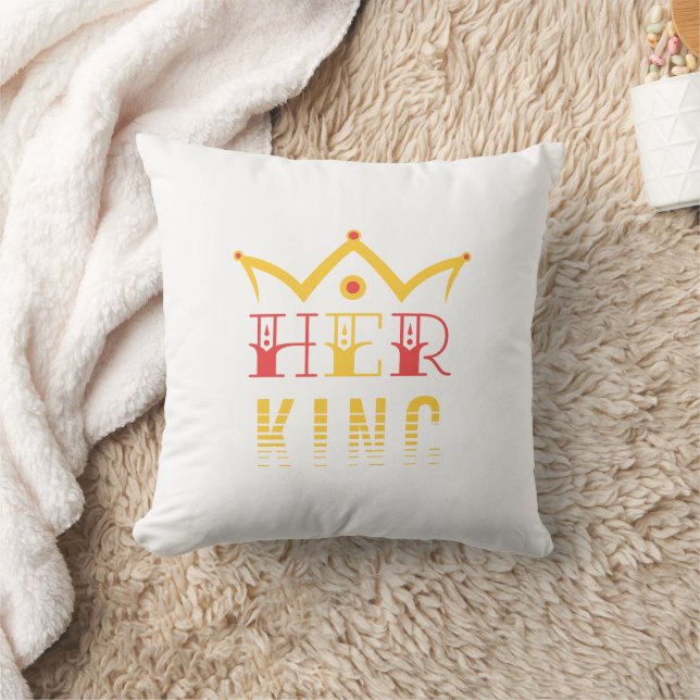 Coussin Her King Throw Pillow (Couverture)