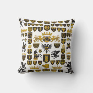 Coussin HÉRALDRY Crêtes et symboles