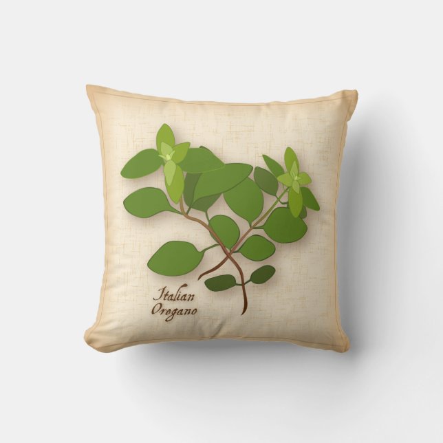 Coussin Herbe italienne Oregano (Recto)